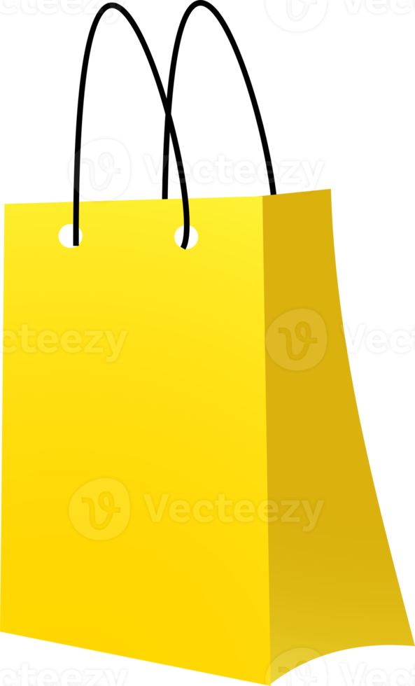 Yellow Shopping bag png