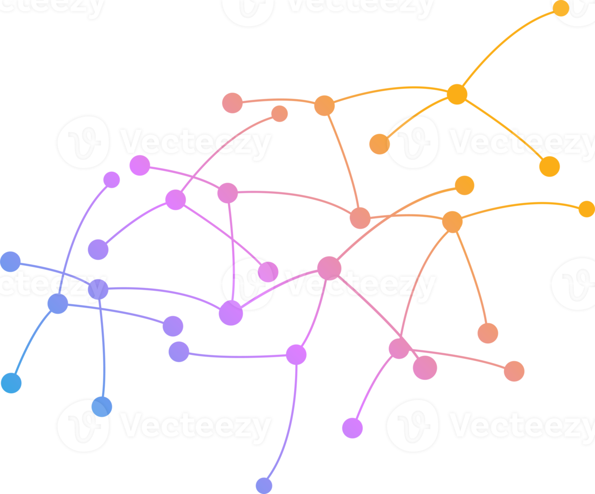 ilustración de red neuronal png