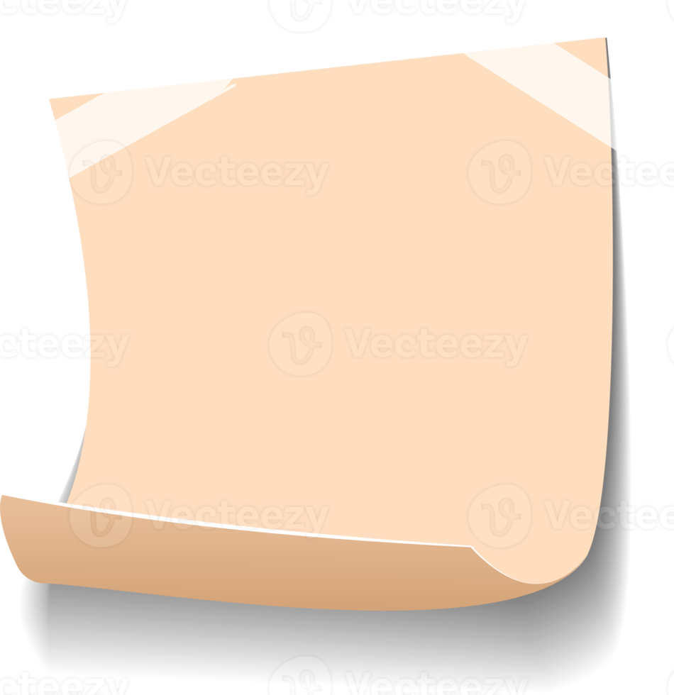 Blank Sticky Note Reminder Paper png