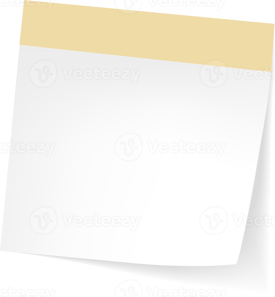 Blank Sticky Note Reminder Paper png