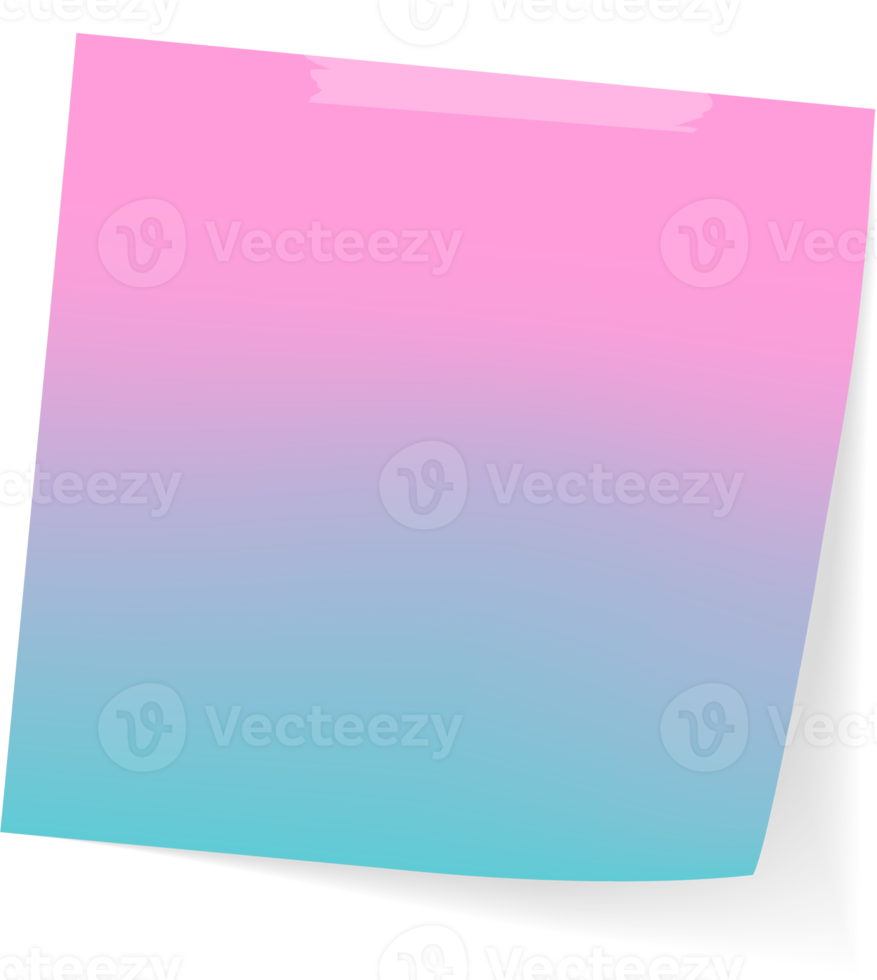 Blank Sticky Note Reminder Paper png