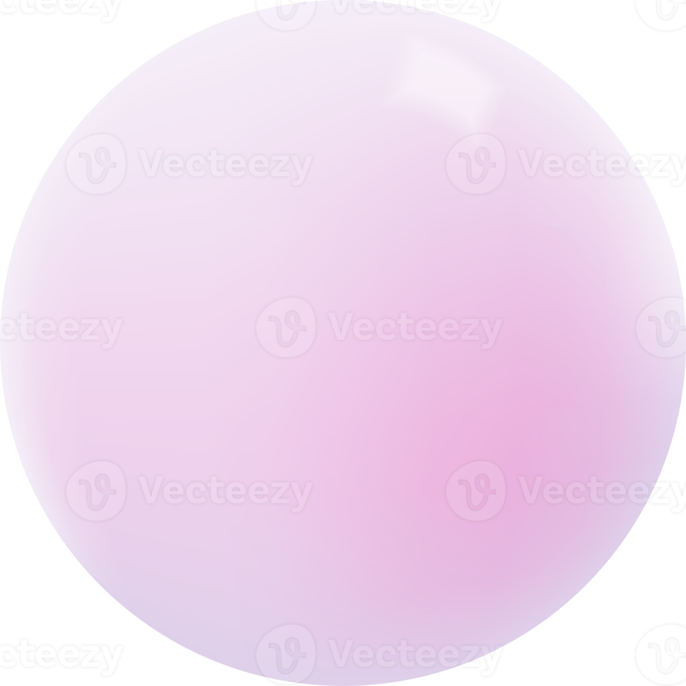 3D Pink Purple Circle Illustration png
