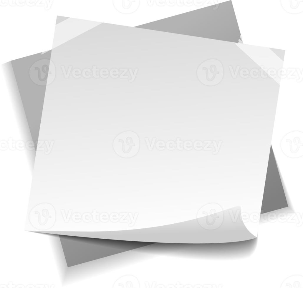 Blank Sticky Note Reminder Paper png