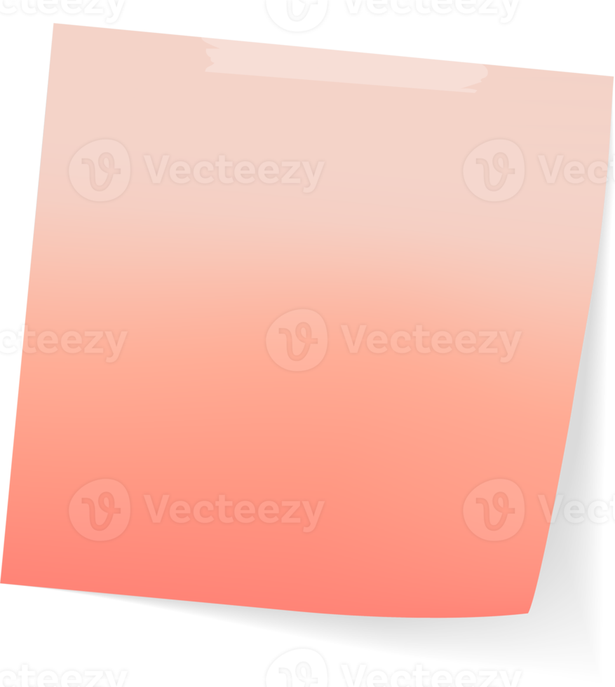 Blank Sticky Note Reminder Paper png