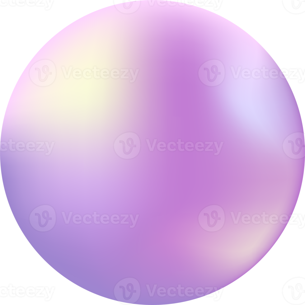 3D Pink Purple Circle Illustration png