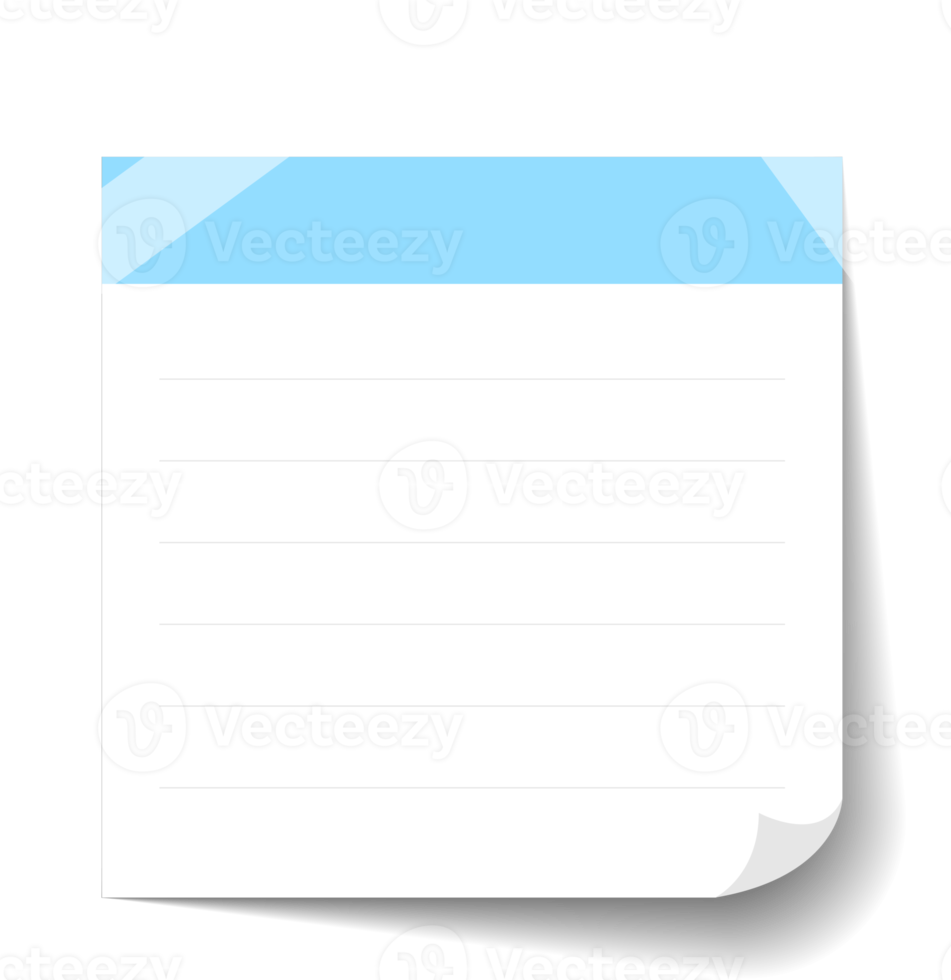 Blank Sticky Note Reminder Paper png