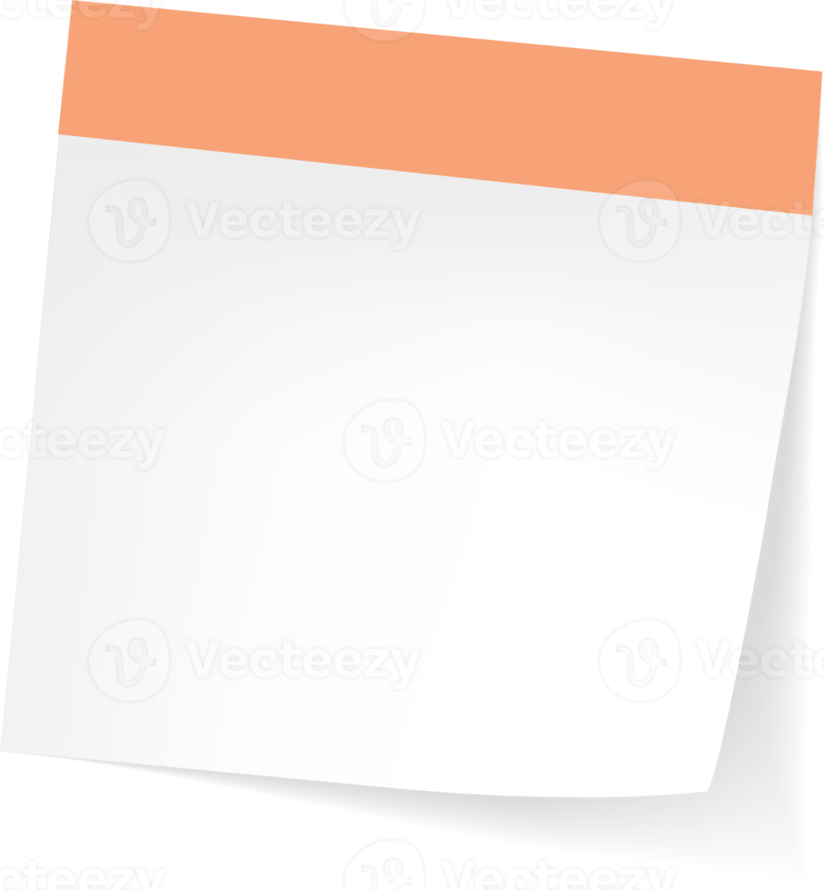 Blank Sticky Note Reminder Paper png