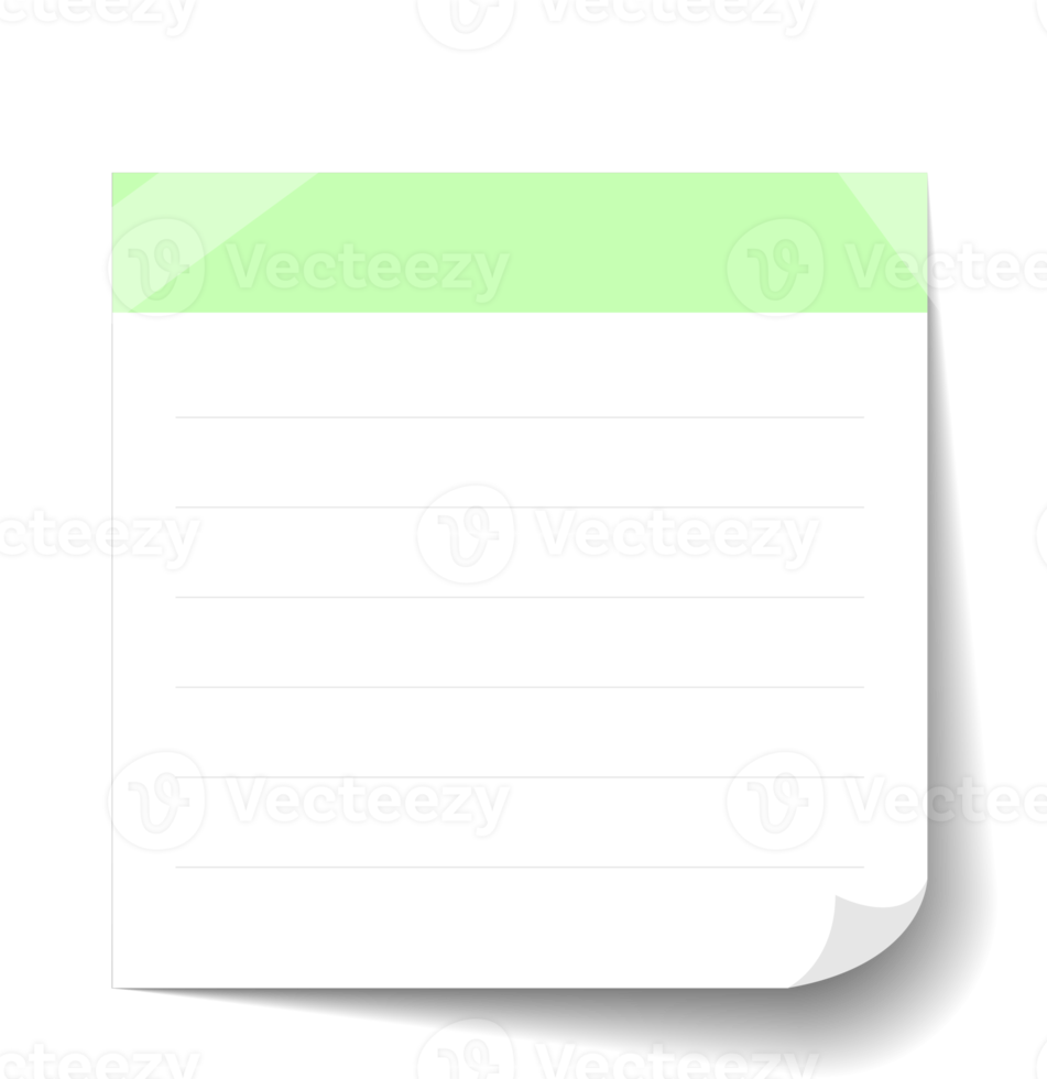 Blank Sticky Note Reminder Paper png