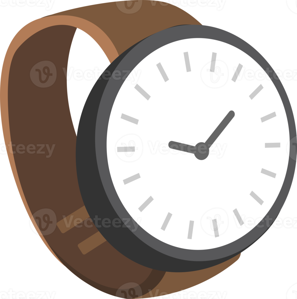 illustration de montre marron png