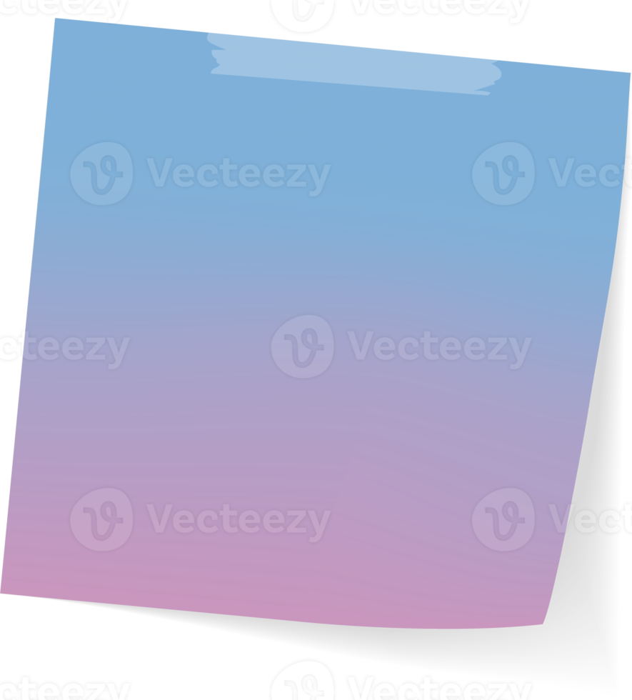 Blank Sticky Note Reminder Paper png