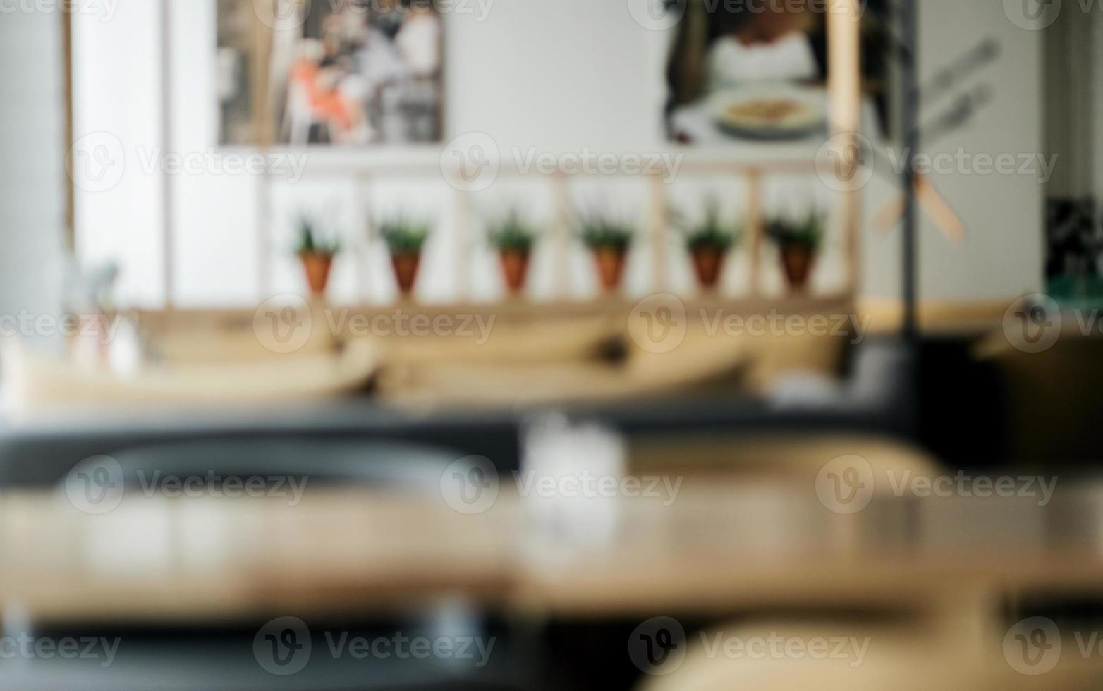 Blurred background - Coffee shop. photo