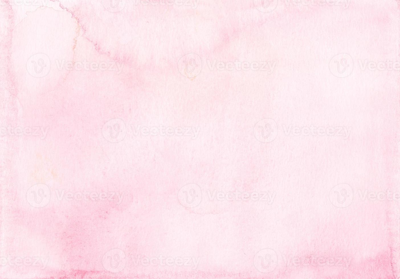 Watercolor pastel soft pink background painting. Watercolour light rose color backdrop. photo