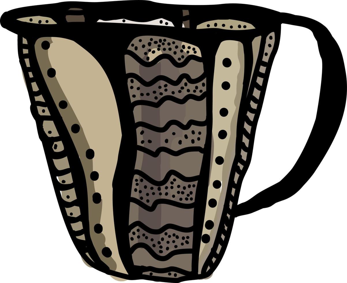 taza medidora, ilustración, vector sobre fondo blanco.