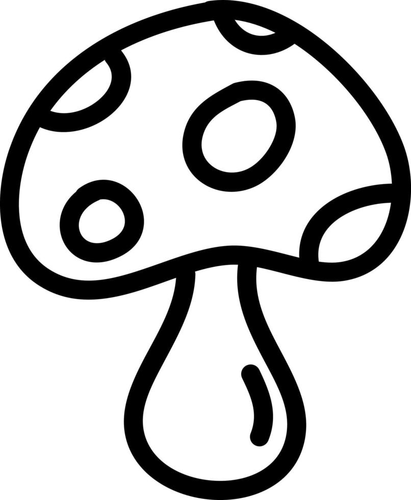 Poisonous amanita muscaria mushroom, illustration, vector on a white background