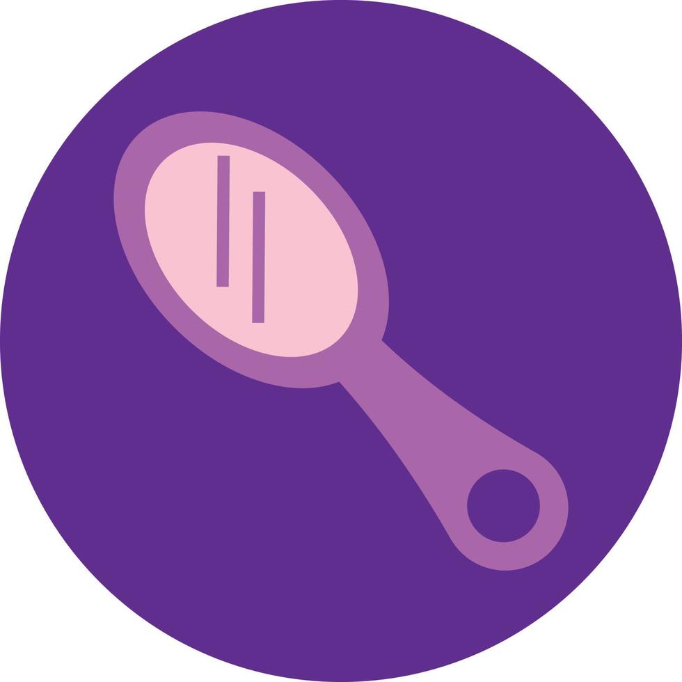 Hand mirror, illustration, vector on a white background.