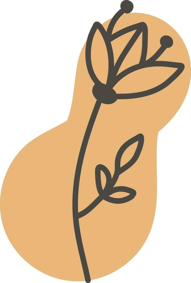 flor de azalea, ilustración, vector sobre fondo blanco.