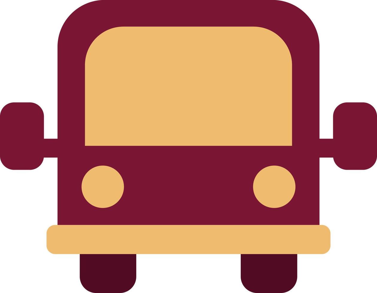 School bus, illustration, vector on a white background.