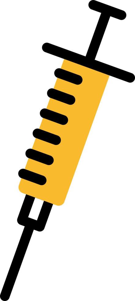 Health injection, illustration, vector on a white background.