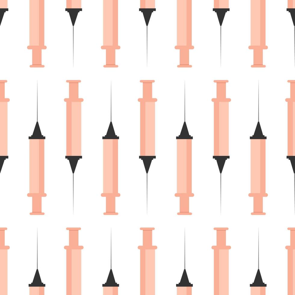 Syringe pattern, illustration, vector on white background