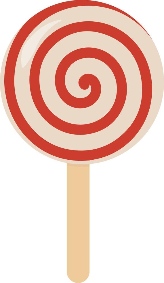 lollipop, illustration, vector on white background.