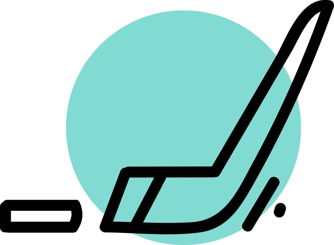 Ice hockey, illustration, vector on white background.