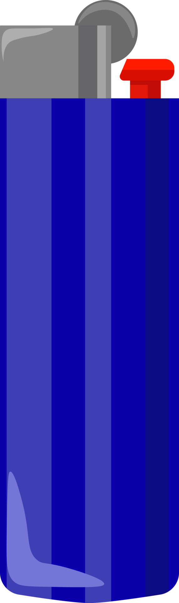 Cigarette lighter, illustration, vector on white background. 13872780