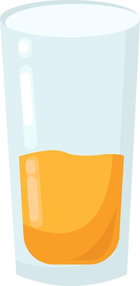 Orange juice, illustration, vector on white background.