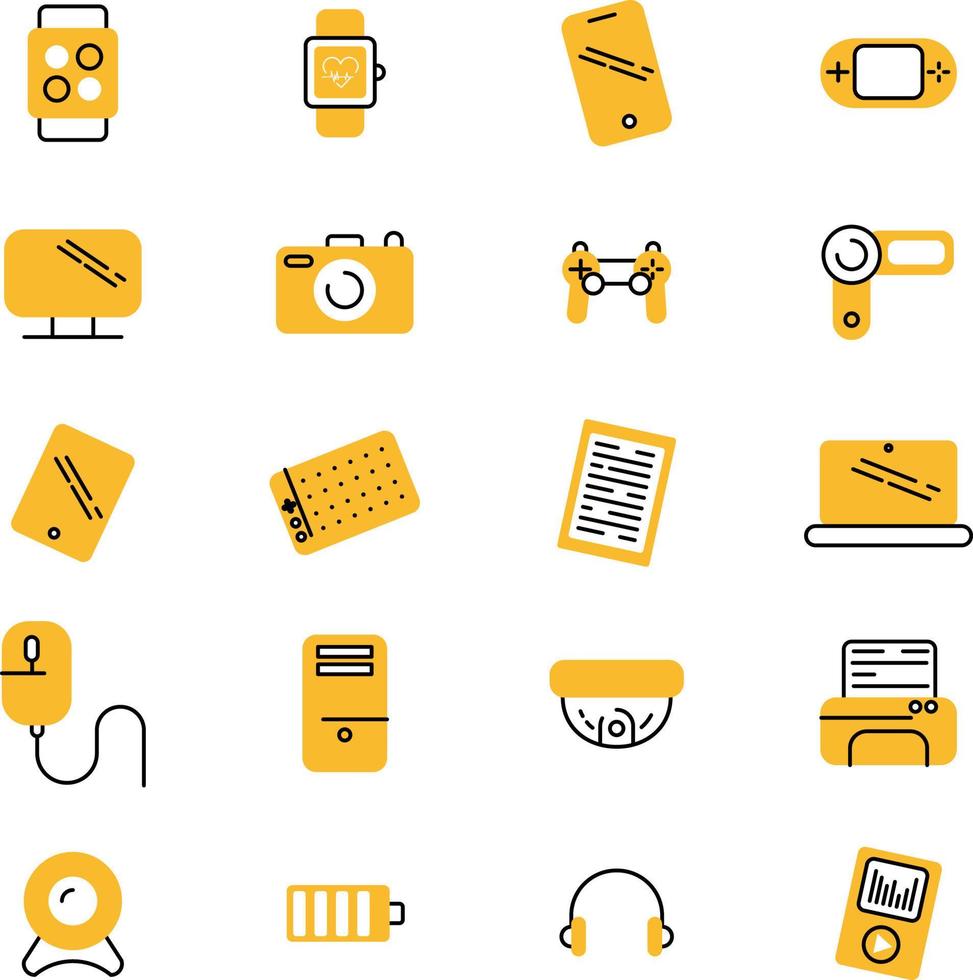 Hardware electronics, illustration, vector on a white background.