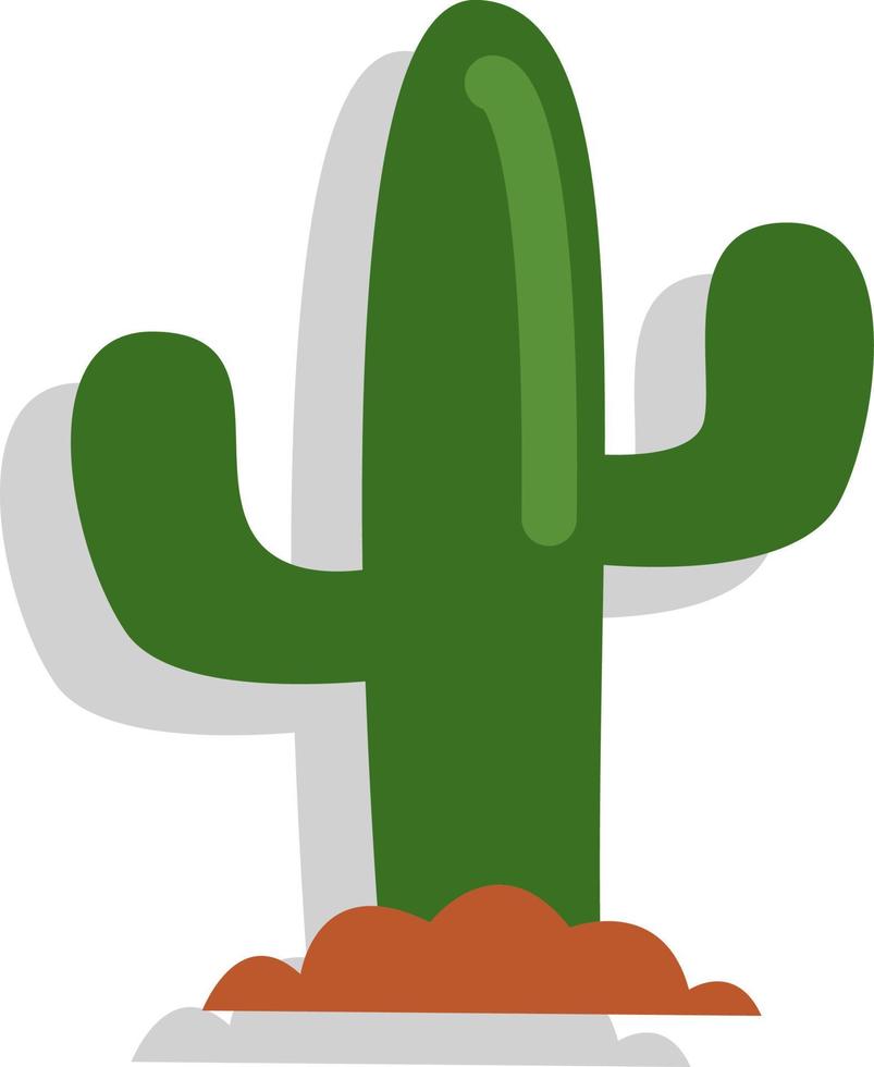 cactus del desierto, ilustración, vector, sobre un fondo blanco. vector