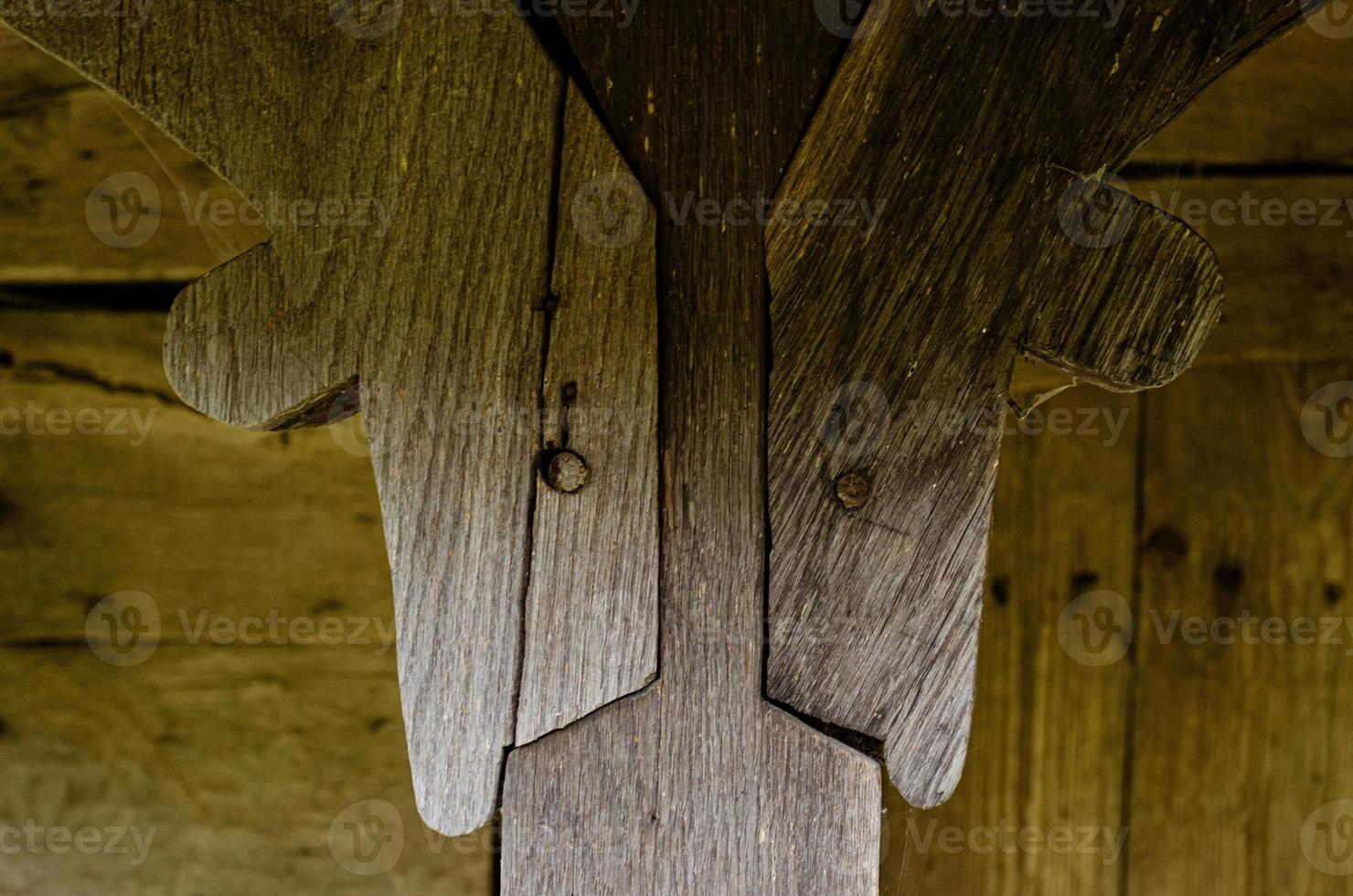 Old wooden fence. photo