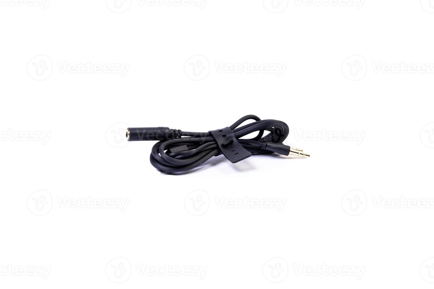 various converter cables adapters for computers and smartphones HDMI VGA USB DVI DP isolated on white photo