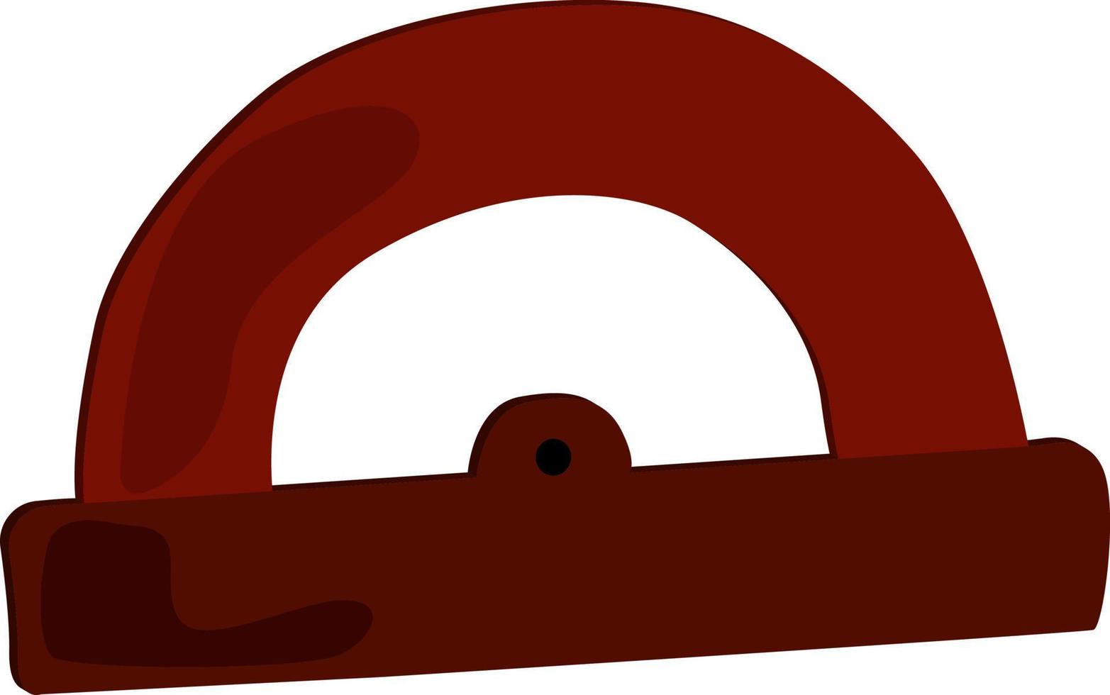 Round ruler, illustration, vector on white background.