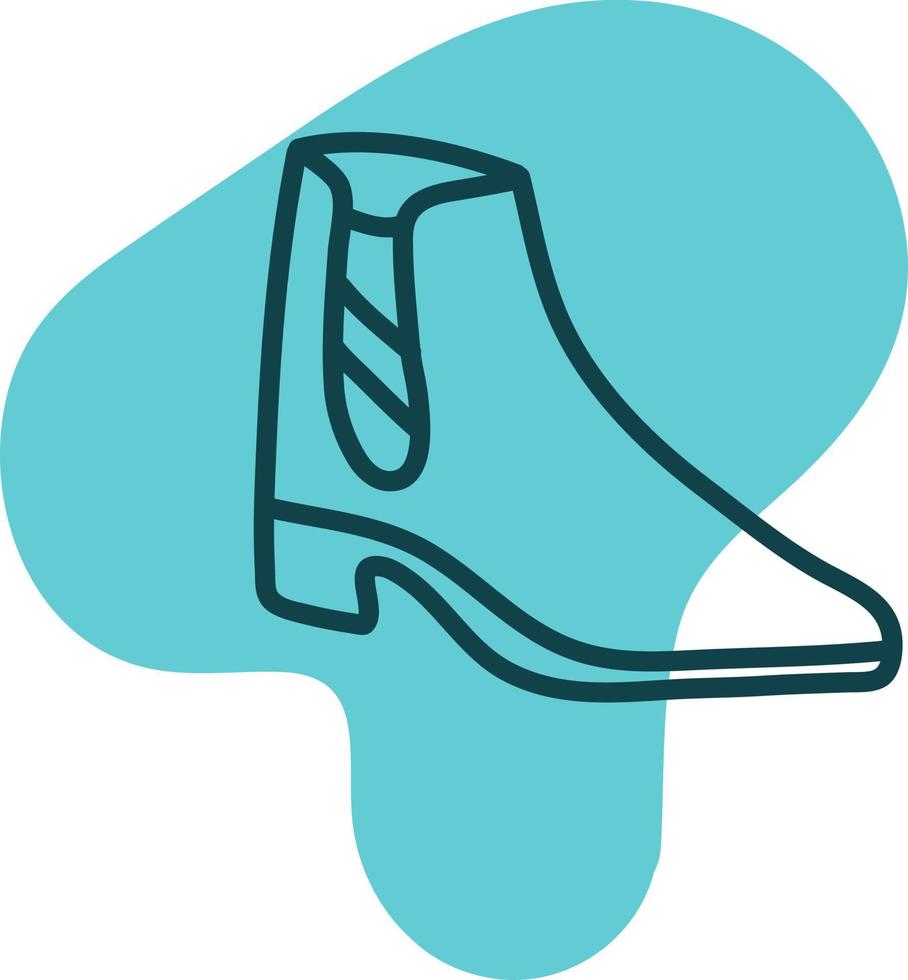 Ankle boots, illustration, on a white background. vector