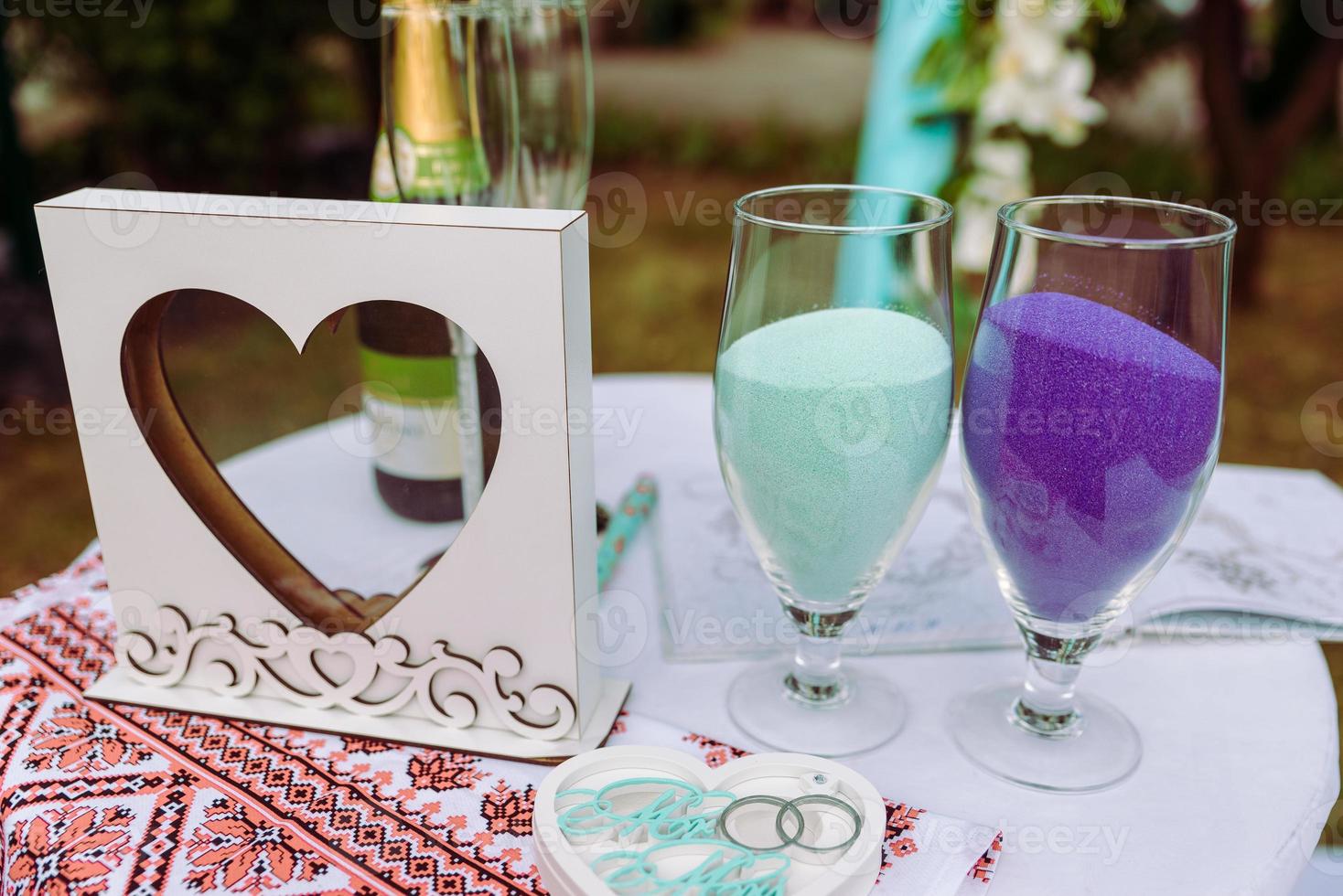 spark wedding candle ceremony with lights photo