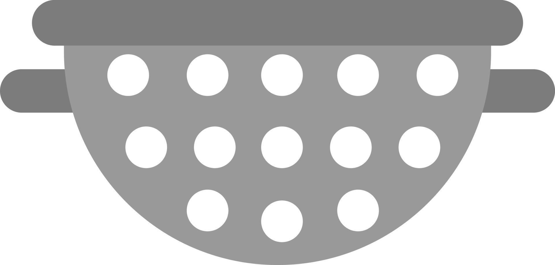 Kitchen colander, illustration, vector on a white background.
