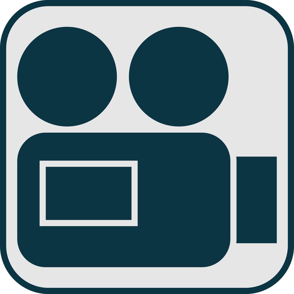 Camera icon, illustration, vector on a white background.