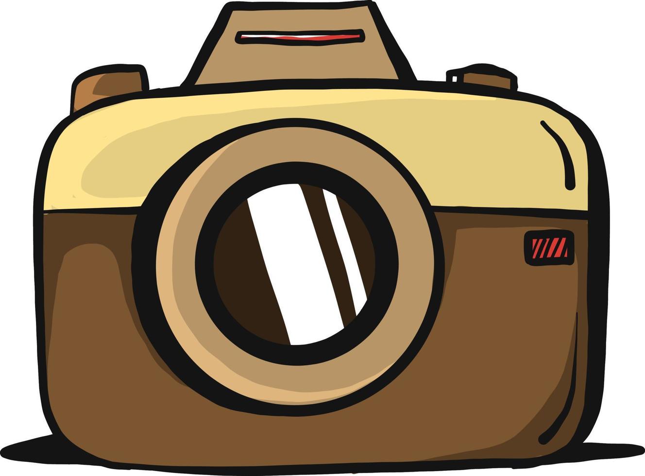 Brown camera,illustration,vector on white background vector