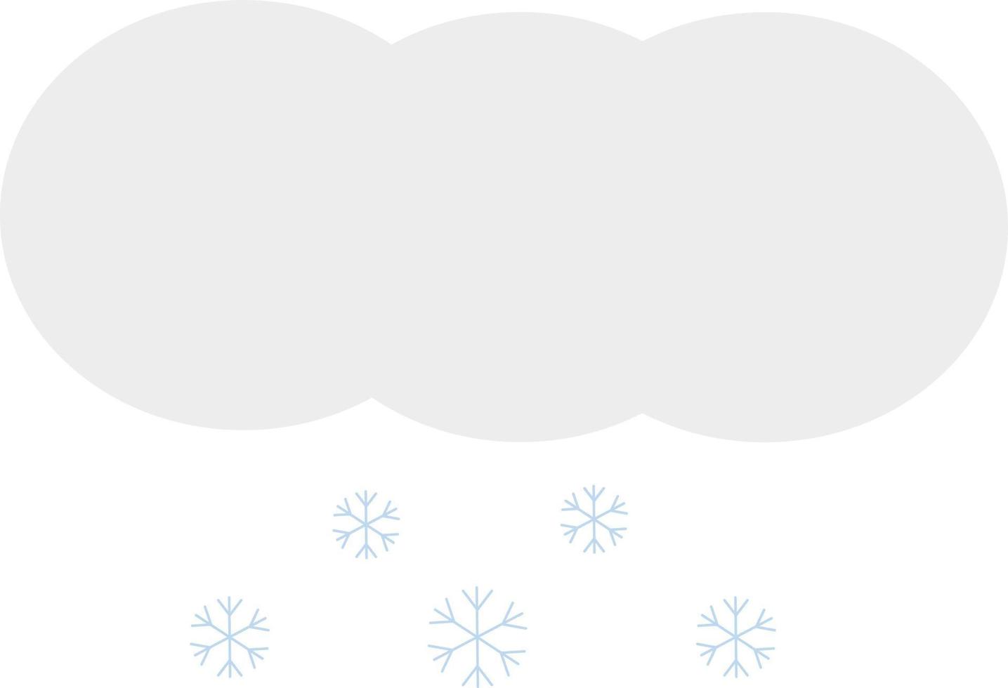 nube de nieve ligera, ilustración de icono, vector sobre fondo blanco