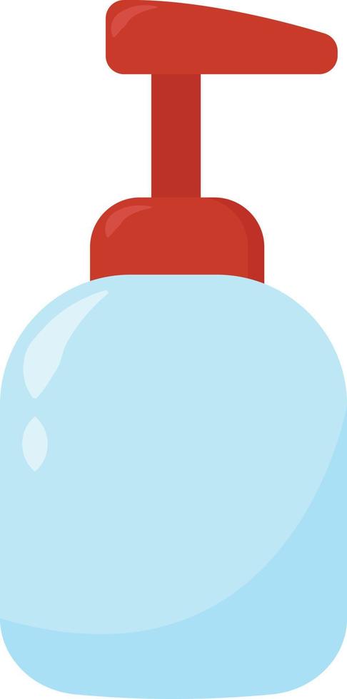 Liquid soap, illustration, vector on white background.