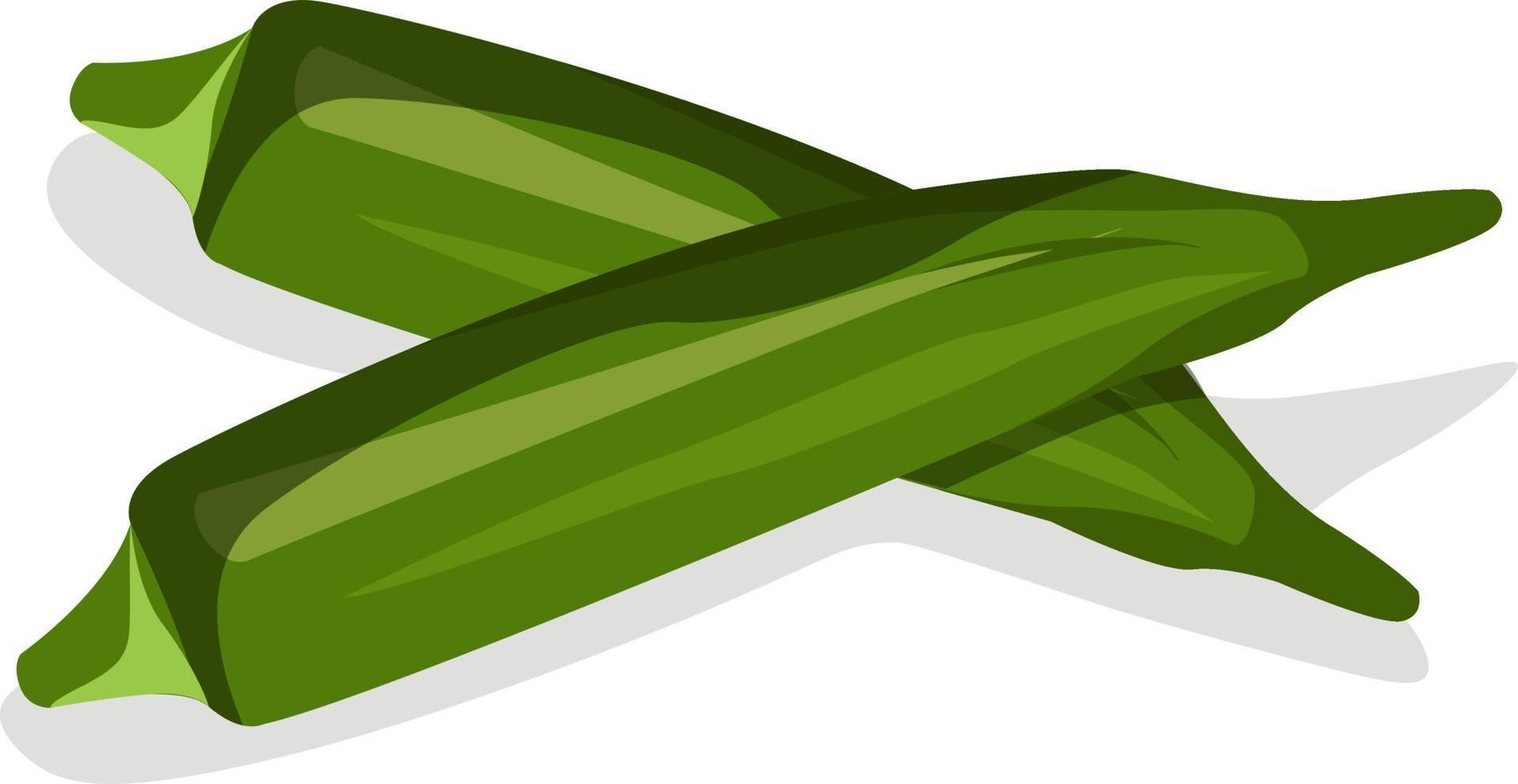 Lady fingers, illustration, vector on white background