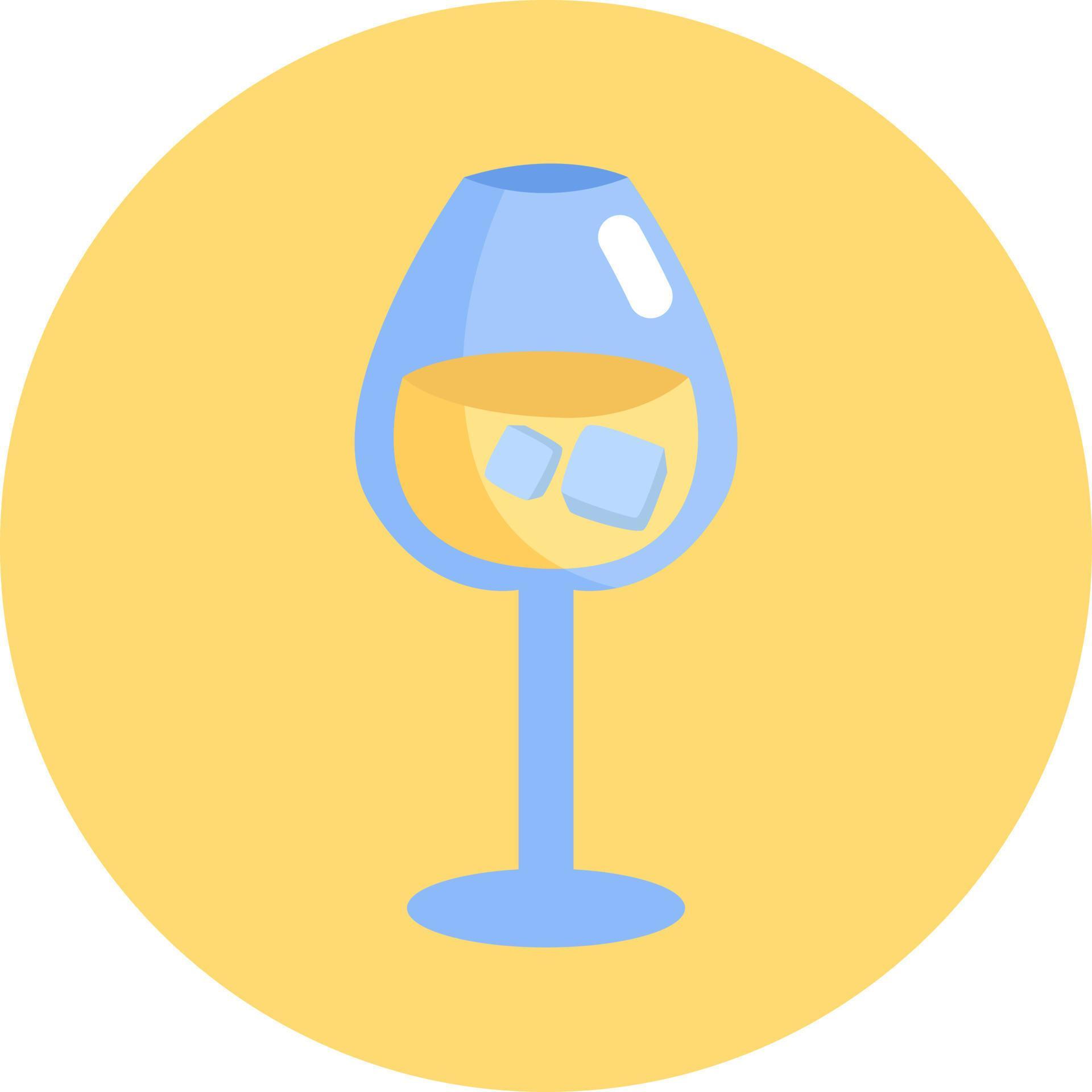 White wine with ice, illustration, vector, on a white background. 13873922 Vector Art at Vecteezy