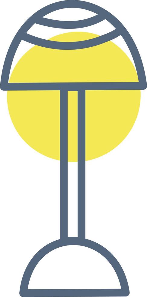 Standing lamp, illustration, vector on a white background.