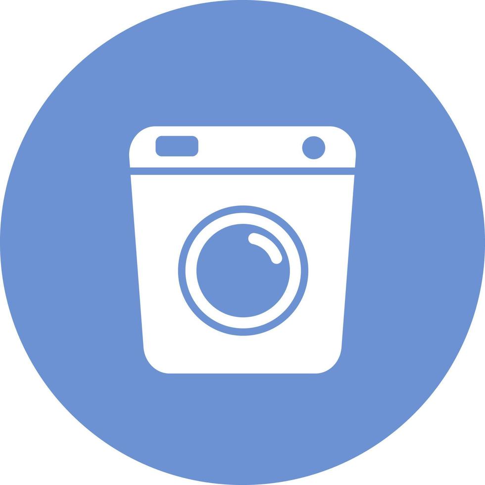 Washing machine, illustration, vector on white background.