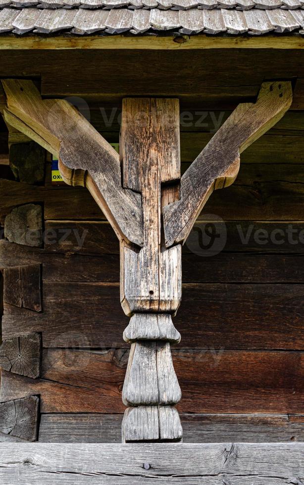 Old wooden fence. photo