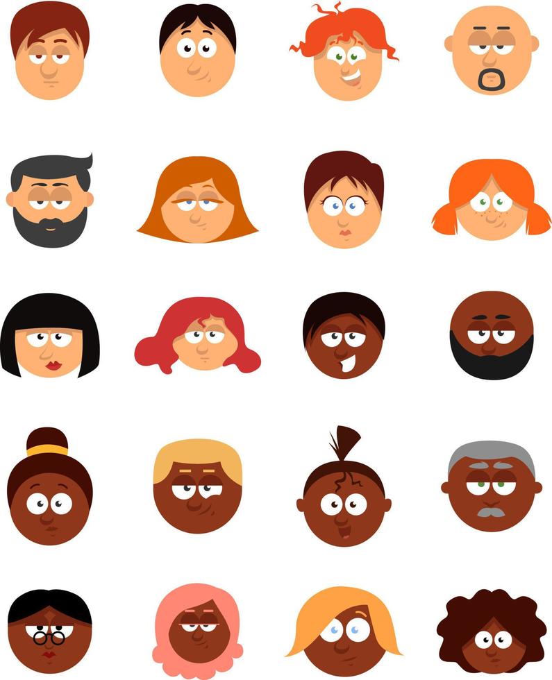 People characters, illustration, on a white background. vector