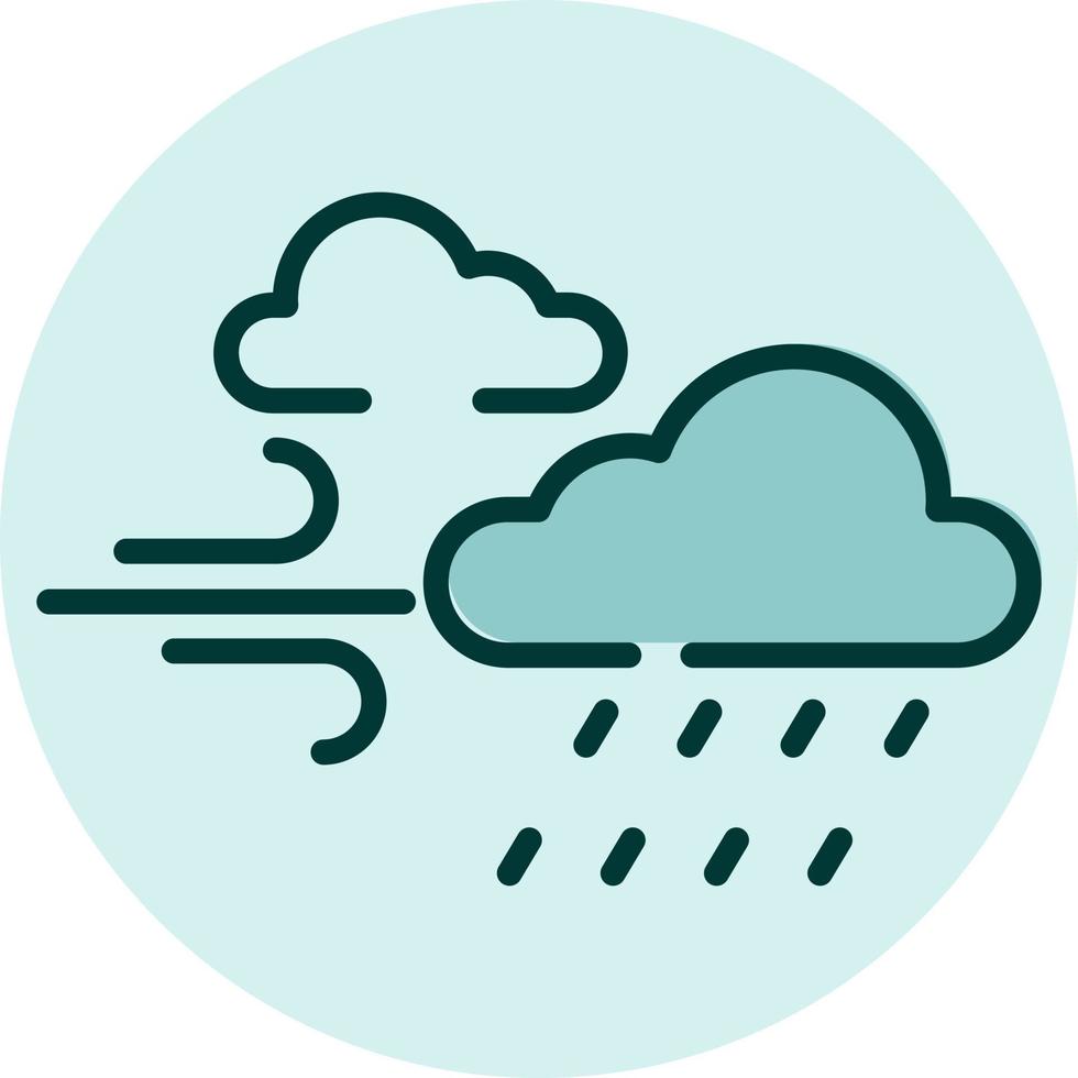 Strong wind forecast, illustration, vector on a white background.