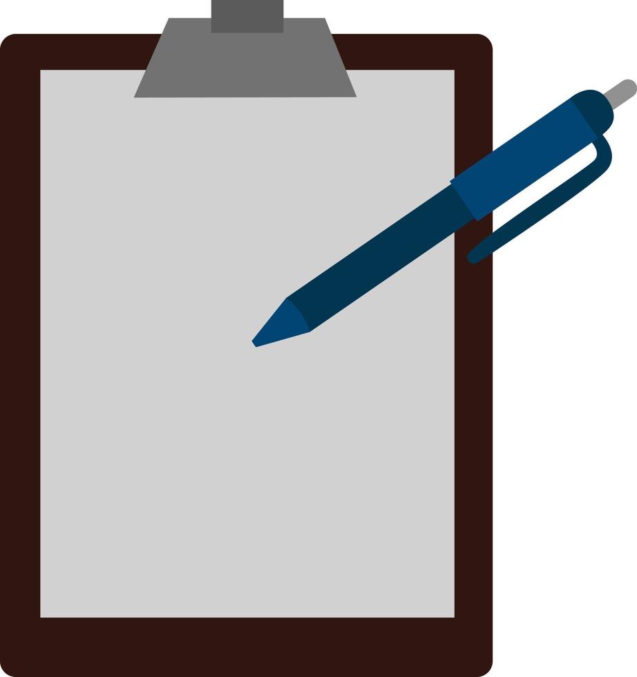 Blank document, illustration, vector on white background.