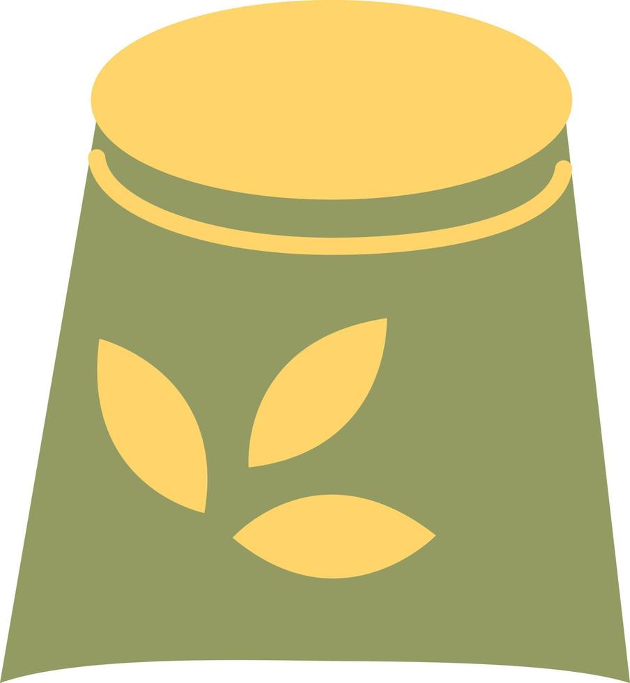 Grocery bag, illustration, vector, on a white background. vector