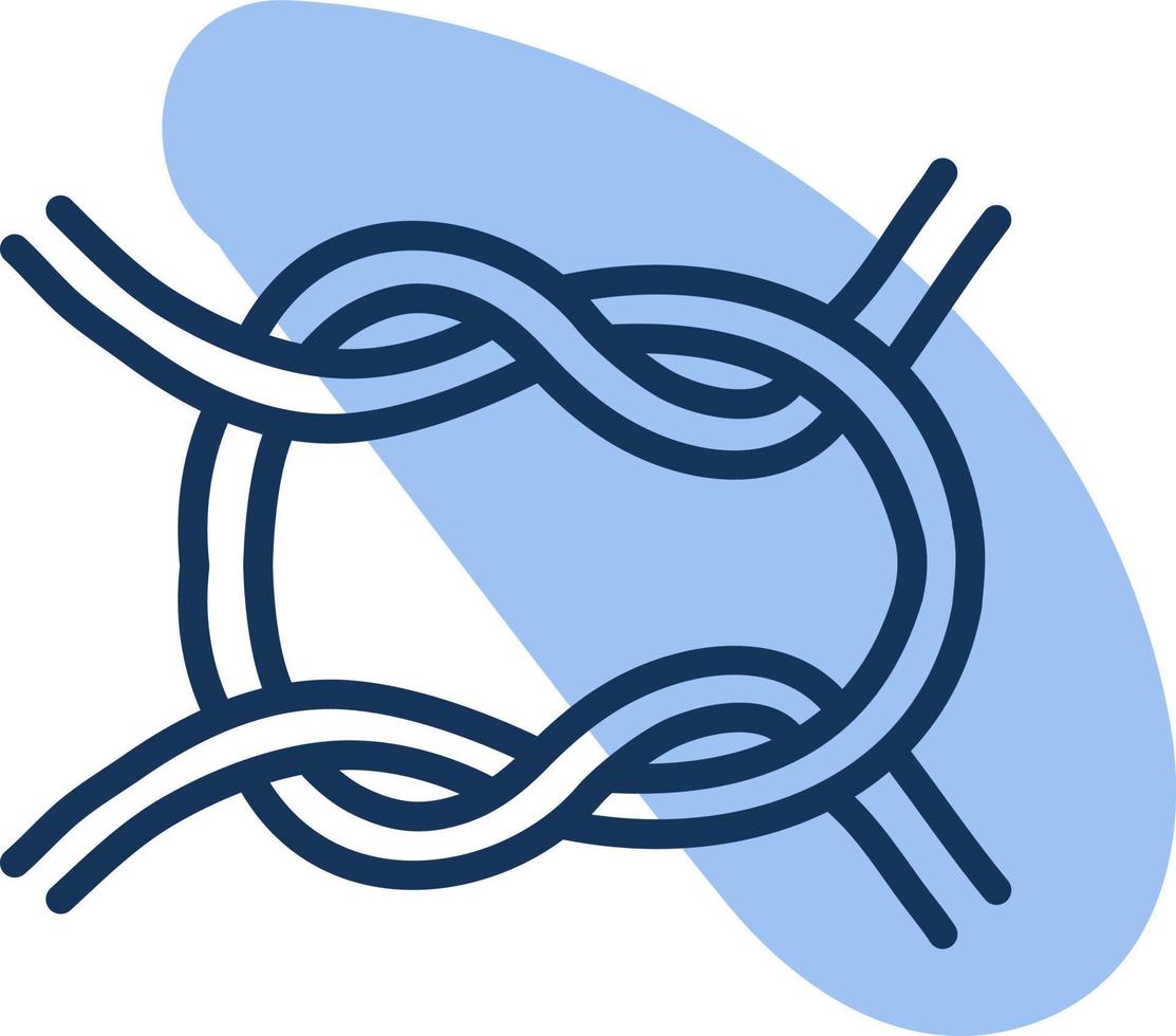 Sailors knot, illustration, vector, on a white background. vector