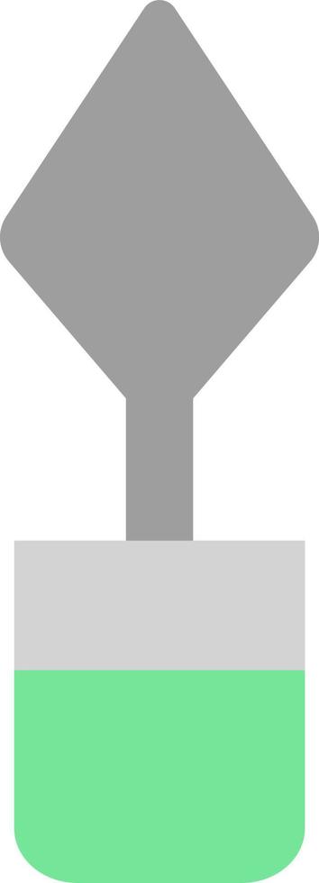 Art palette knife, illustration, vector on a white background.